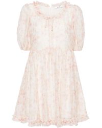 B+ AB - Plissé Mini-Jurk - Lyst