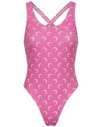 Marine Serre - Moon-Printed Swimsuit - Lyst