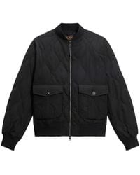 Woolrich - Quilted Bomber Jacket - Lyst