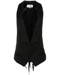 MM6 by Maison Margiela - Shawl-Lapels Waistcoat - Lyst