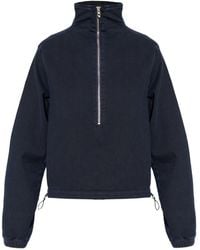 DIESEL - Zip Funnel-Neck Sweater - Lyst