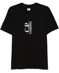 C.P. Company - Camiseta de algodón con logo estampado - Lyst