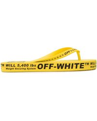 Off-White c/o Virgil Abloh Sandales a enfiler jaunes et noires Arrows