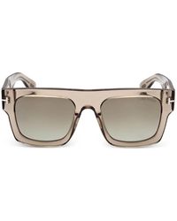 Tom Ford - Fausto Square-Frame Sunglasses - Lyst