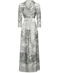 Pierre Louis Mascia - Landscape-Print Maxi Dress - Lyst