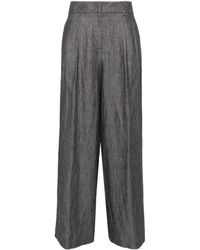 Peserico - Pleat-detail Palazzo Trousers - Lyst