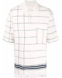 Maison Margiela - Striped Polo Shirt - Lyst