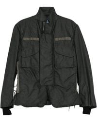 Junya Watanabe - Pinstripe-Pattern Padded Military Jacket - Lyst