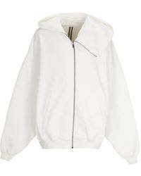 Rick Owens - Mountain Hun Asymmetric-Zip Hoodie - Lyst