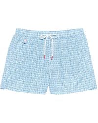 Kiton - Patterned Swim Shorts - Lyst