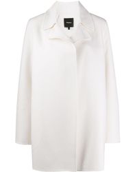 Theory Clairene Wool Coat - White
