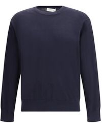Laneus - Embroidered-Logo Sweater - Lyst