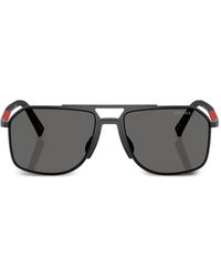 Prada Linea Rossa - Square-Frame Sunglasses - Lyst