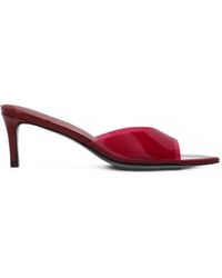Black Suede Studio - Belle 60 Transparent Strap Mules - Lyst