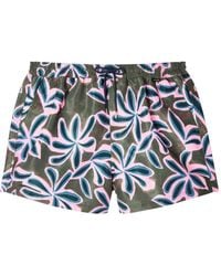 Paul Smith - Abstract Palm Swim Shorts - Lyst