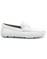 Ferragamo - Penny-Slot Leather Driving Loafers - Lyst