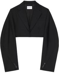 Givenchy - Cocoon-Sleeve Crop Jacket - Lyst