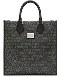 Dolce & Gabbana - Shopping Logo-print Tote Bag - Lyst