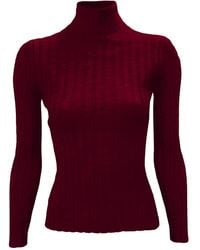 LA ROSE - Ribbed Pullover - Lyst