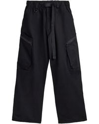 Y-3 - Cargo Broek Met Geplooide Details - Lyst