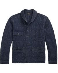 RRL - Textured Button-Up Jacket - Lyst