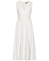 ROTATE BIRGER CHRISTENSEN - Midikleid Mit V-Ausschnitt - Lyst