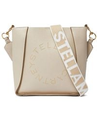 Stella McCartney - Stella Logo Vegan-Leather Shoulder Bag - Lyst