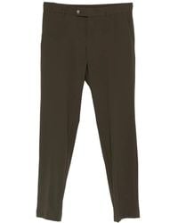 BOSS - Button-Fastening Straight-Leg Trousers - Lyst