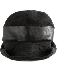 Ziggy Chen - Hybrid Leather-Trimmed Bucket Hat - Lyst