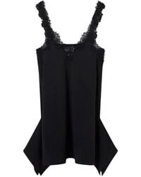 Stella McCartney - Lace-Trim Mini Dress - Lyst