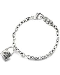 Emanuele Bicocchi - Logo-Lock Chain Bracelet - Lyst