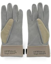 Off-White c/o Virgil Abloh - Leather Gloves Lunar With Ripped Detail - Lyst