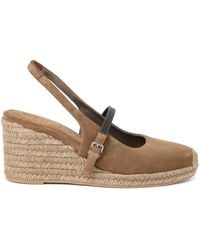 Brunello Cucinelli - 60 Mm Espadrilles Met Sleehak - Lyst