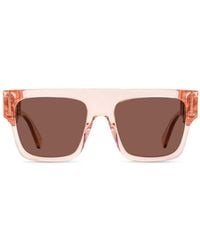Stella McCartney - Braided-Effect Square-Frame Sunglasses - Lyst