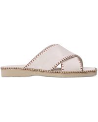 Hogan - Crossover-Strap Leather Sandals - Lyst