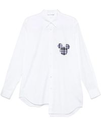 Comme des Garçons - Classic Shirt With Plaid Mickey Mouse Patch - Lyst