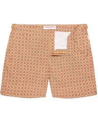 Orlebar Brown - Costume Da Bagno Bulldog Con Motivo Geometrico - Lyst