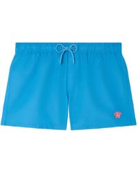 Versace - Medusa-Embroidered Swim Shorts - Lyst