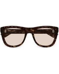 Saint Laurent - Lunettes De Soleil À Effet Écailles De Tortue - Lyst