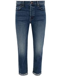 Mother - Cropped Denim Jeans - Lyst