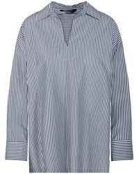 Max Mara - Striped Long-Sleeve Blouse - Lyst