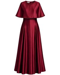Baruni - Alya Cape-Overlay A-Line Maxi Dress - Lyst