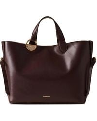 Borbonese - Medium Bridle ring-detail leather tote bag - Lyst