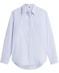Tommy Hilfiger - Chemise Rayée À Détails Brodés - Lyst