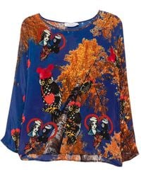 The Artistylist - Graphic-Print Long-Sleeve Blouse - Lyst