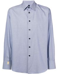 Billionaire - Geometric Patterned Curved Hem Shirt - Lyst