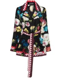 Dolce & Gabbana - Seidenhemd mit Blumen-Print - Lyst
