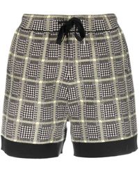 Armani Exchange - Check-pattern Houndstooth Shorts - Lyst