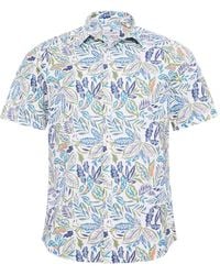 LOJA DAS MEIAS - Leaf-Print Short-Sleeve Polo Shirt - Lyst
