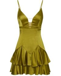 Elisabetta Franchi - Robe Courte À Bretelles En Chaîne - Lyst